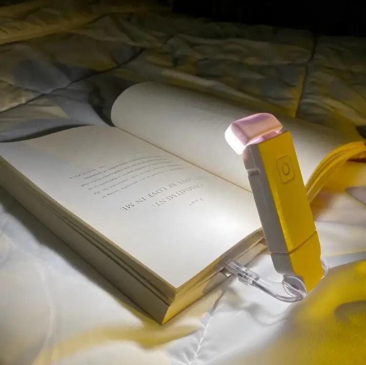 BookClip™ - Luminária Portátil para Leitura Recarregável