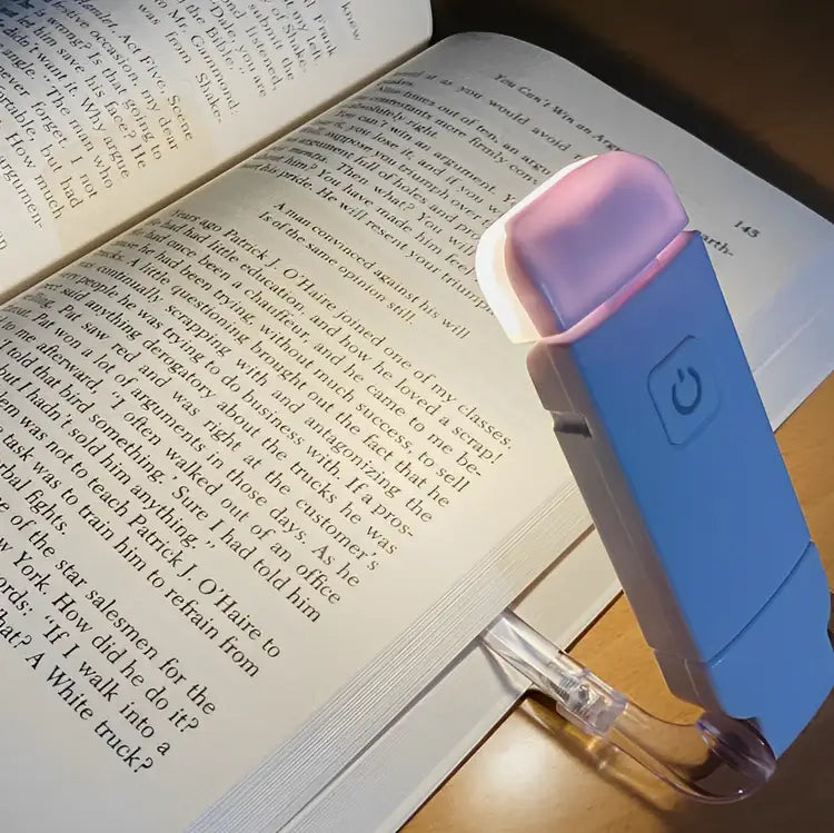 BookClip™ - Luminária Portátil para Leitura Recarregável